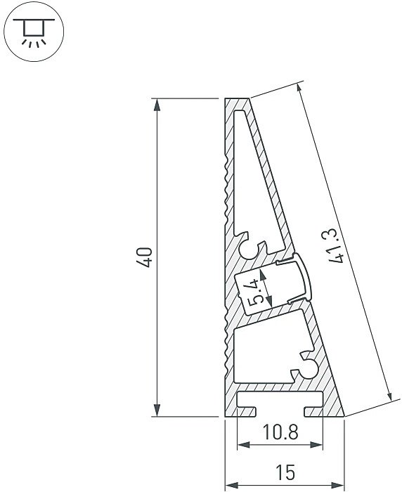 Профиль Arlight Arh-Plintus 052398