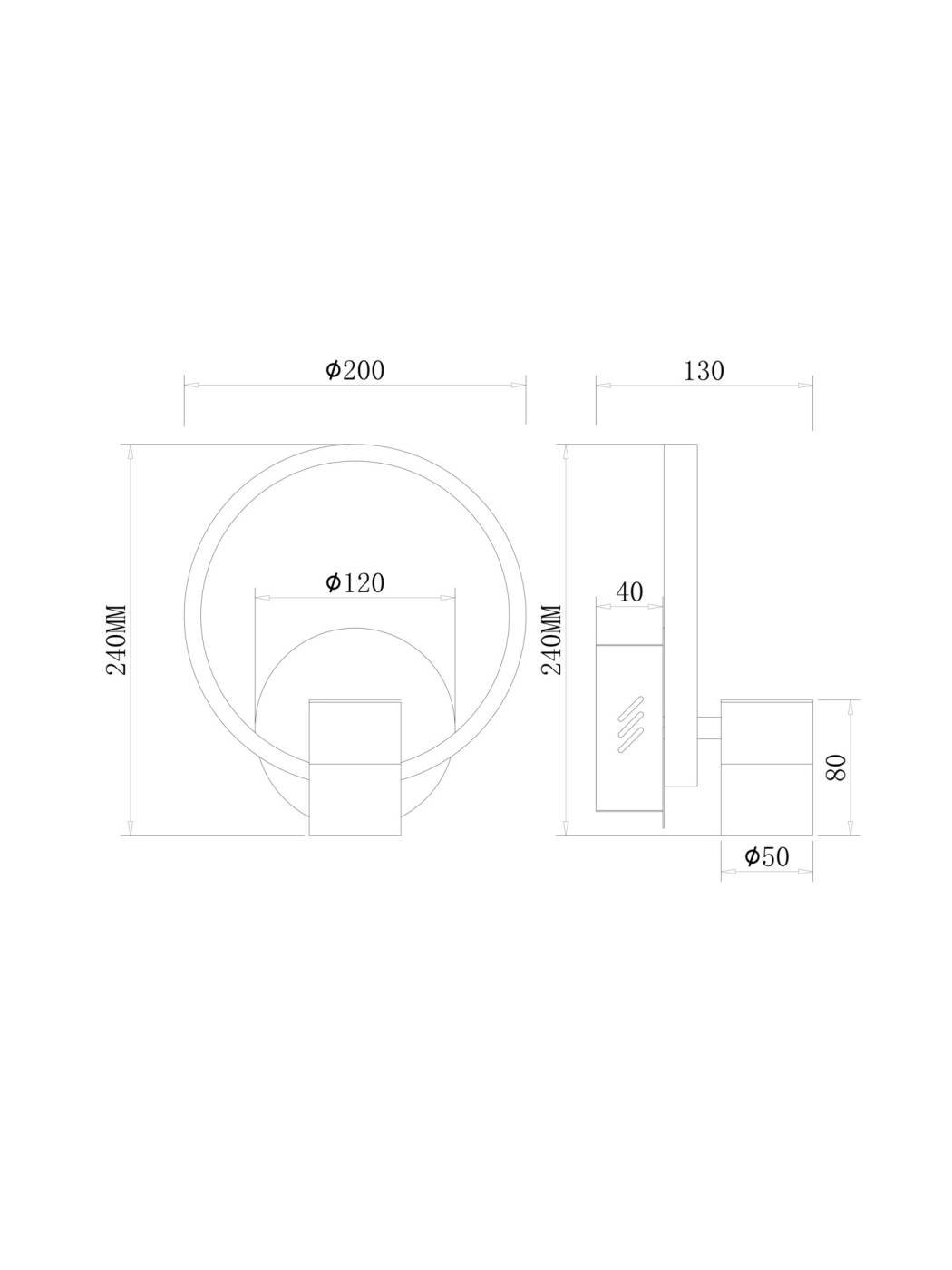 FR6074WL-L12GB Настенный светильник Тумблер / Tumbler Freya FR6074WL-L12GB