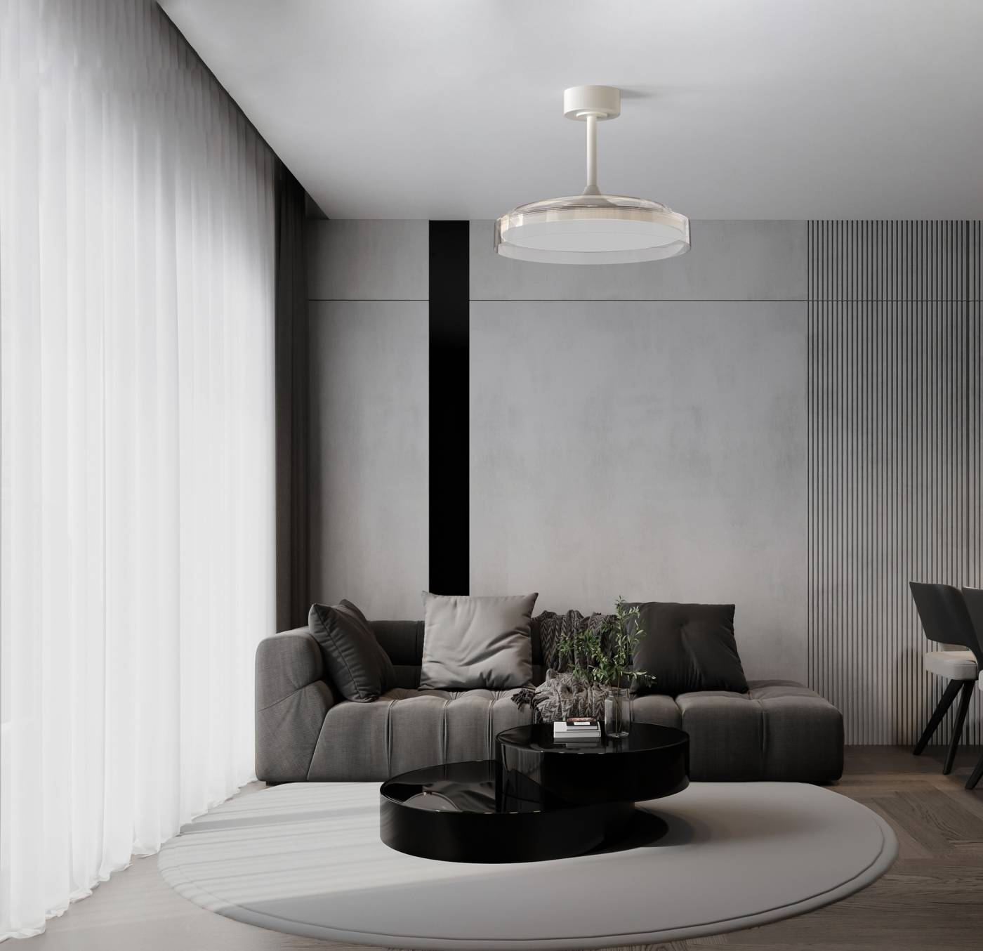 9525 Потолочная люстра GLASS FAN Mantra 9525