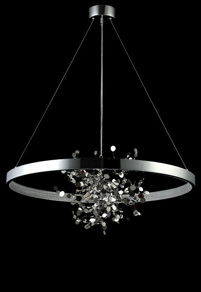 Подвесная люстра Crystal Lux Garden GARDEN SPLED+4 D800 CHROME