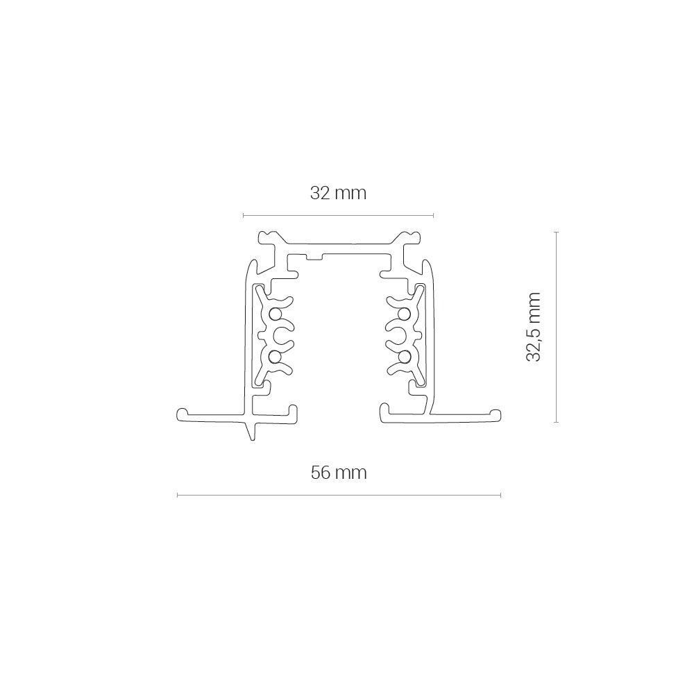 8695 Встраиваемый шинопровод Nowodvorski Ctls Track 8695