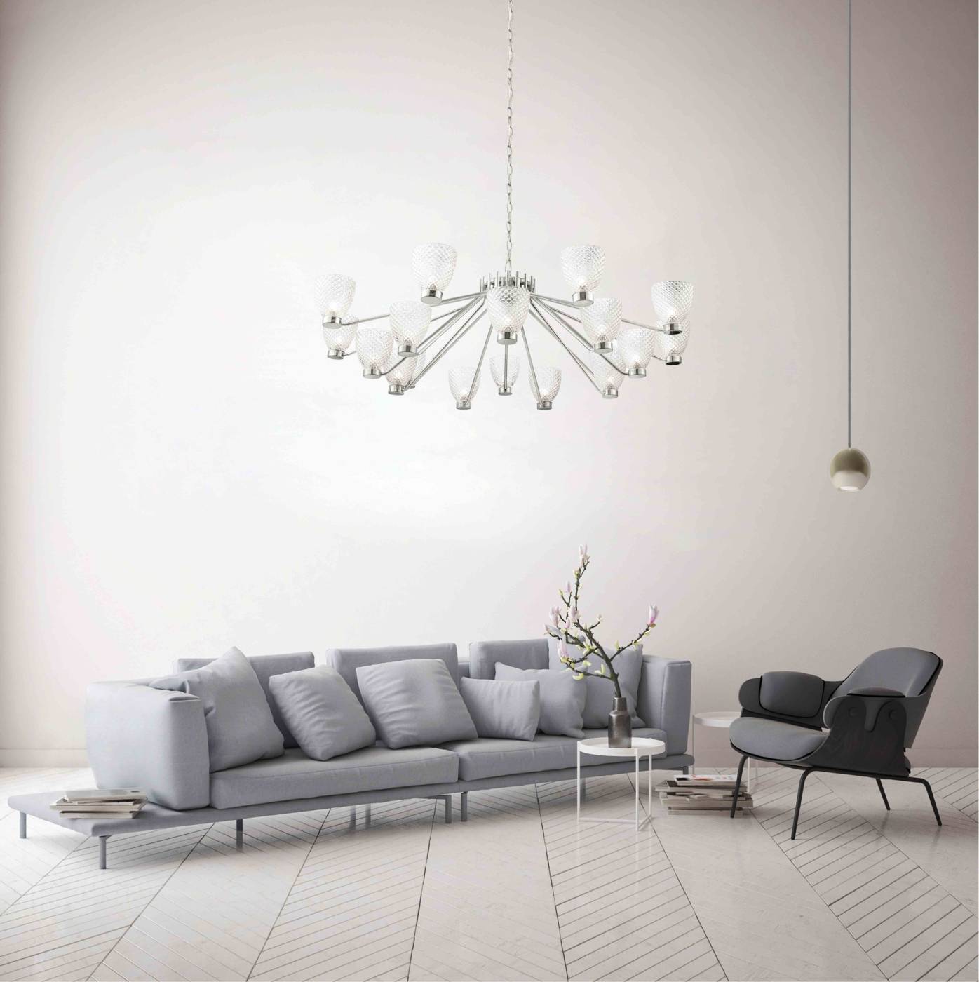 MOD068PL-18CH Подвесная люстра Maytoni Ralar MOD068PL-18CH