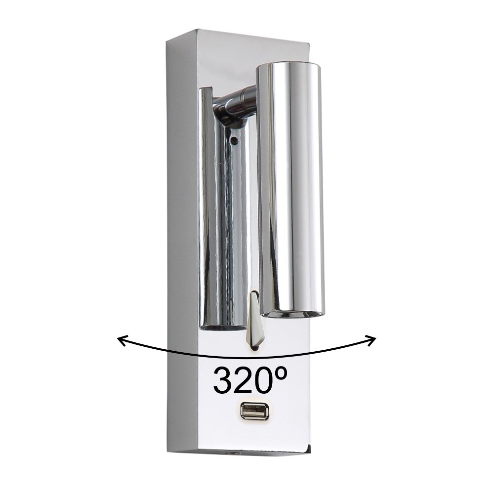 CLT 210W USB CH Светильник спот Crystal Lux Clt 210 CLT 210W USB CH