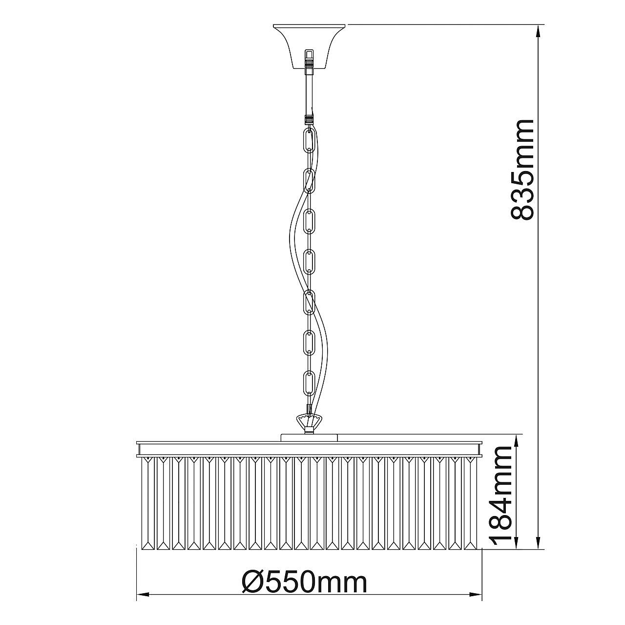 498014706 Подвесная хрустальная люстра Гослар MW Light 498014706