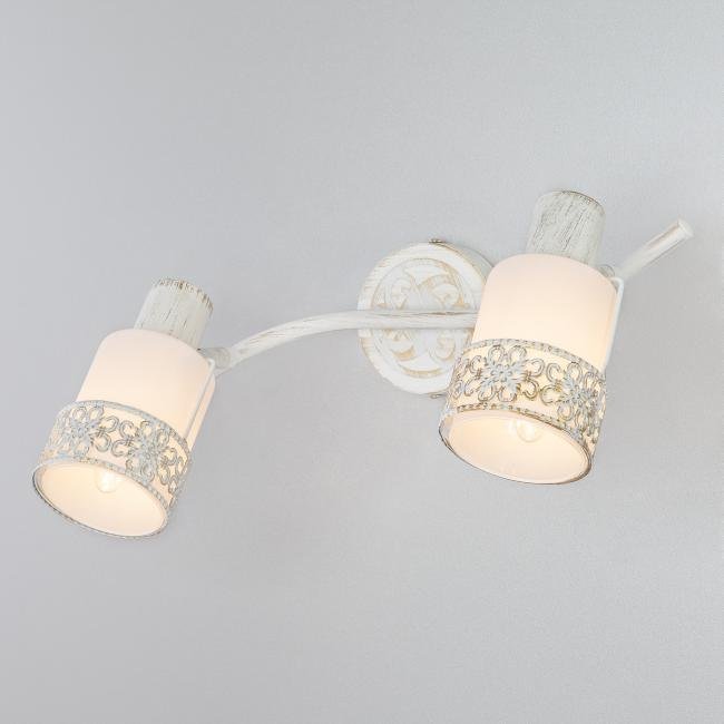 Светильник спот Eurosvet Silvia 20025/2 белый с золотом