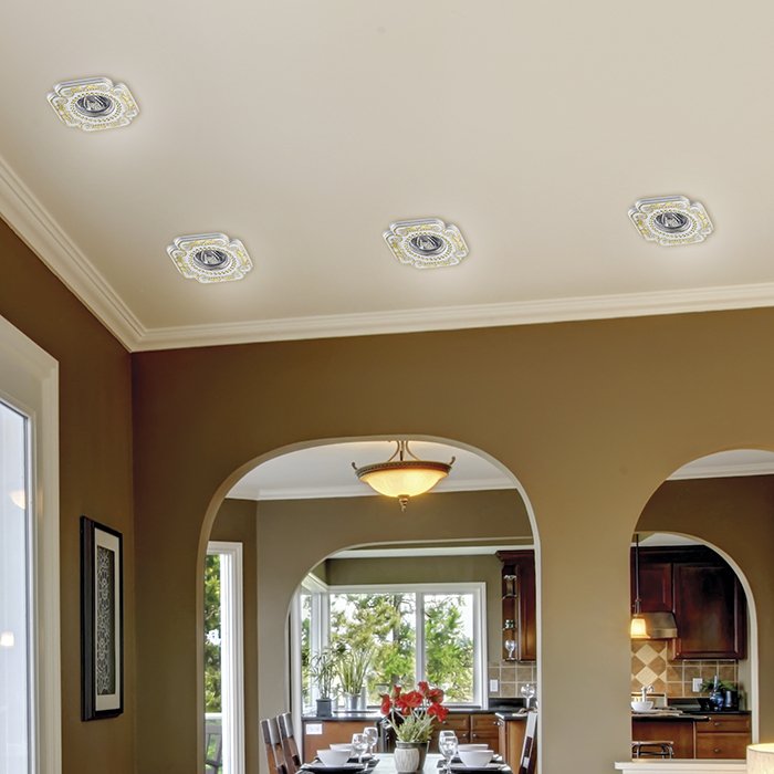 Встраиваемый светильник с узорами Ligna 370286 Novotech