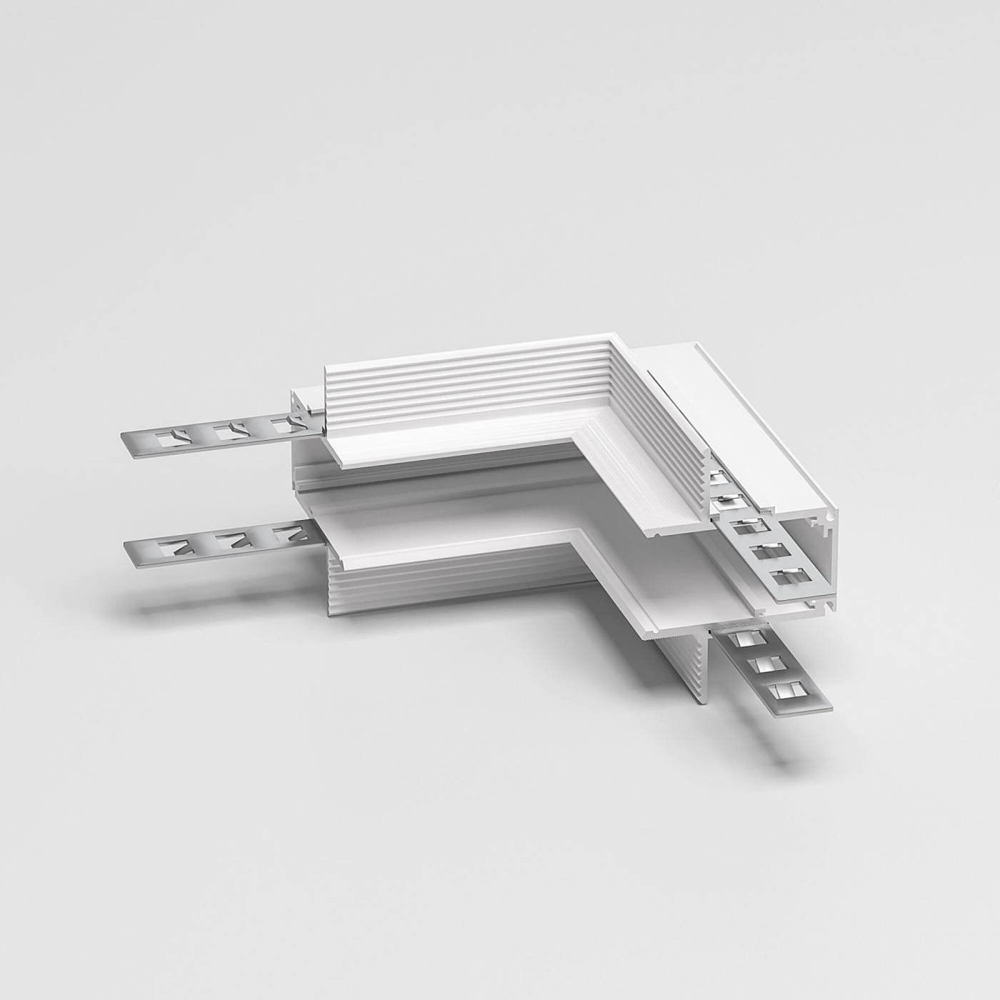 Коннектор Slim Magnetic Elektrostandard Slim Magnetic Коннектор угловой внутренний для встраиваемого шинопровода под ГКЛ 12,5мм (белый) 85211/00