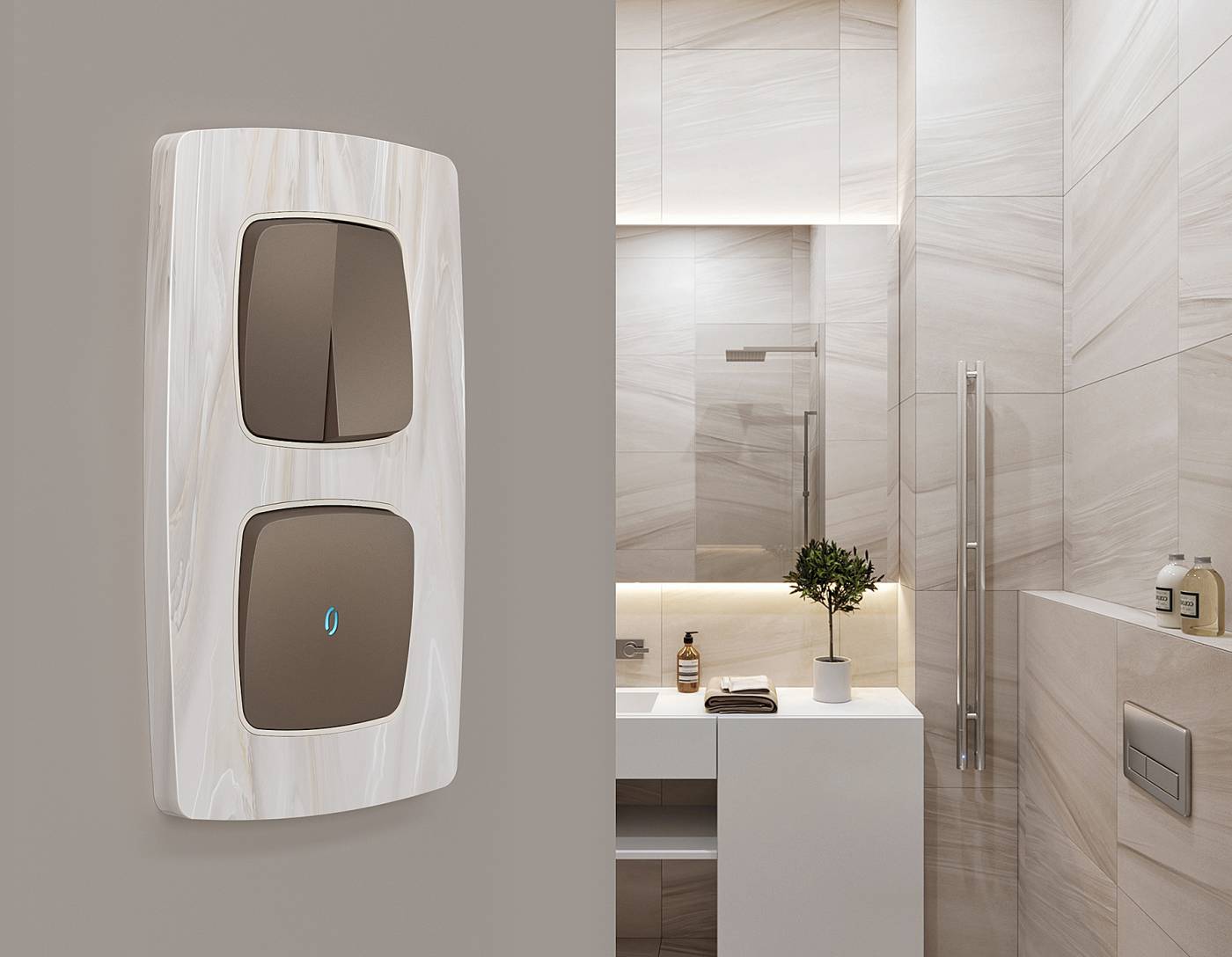 OP6320 Накладка на механизм Ambrella Volt OMEGA OP6320