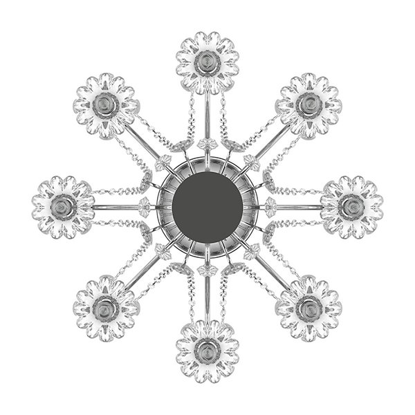Подвесная хрустальная люстра Schon Osgona 790114