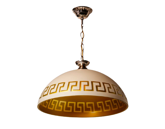 Светильник подвесной Мелодия Света Greece R4001-1P-350 YL+GD 000040374