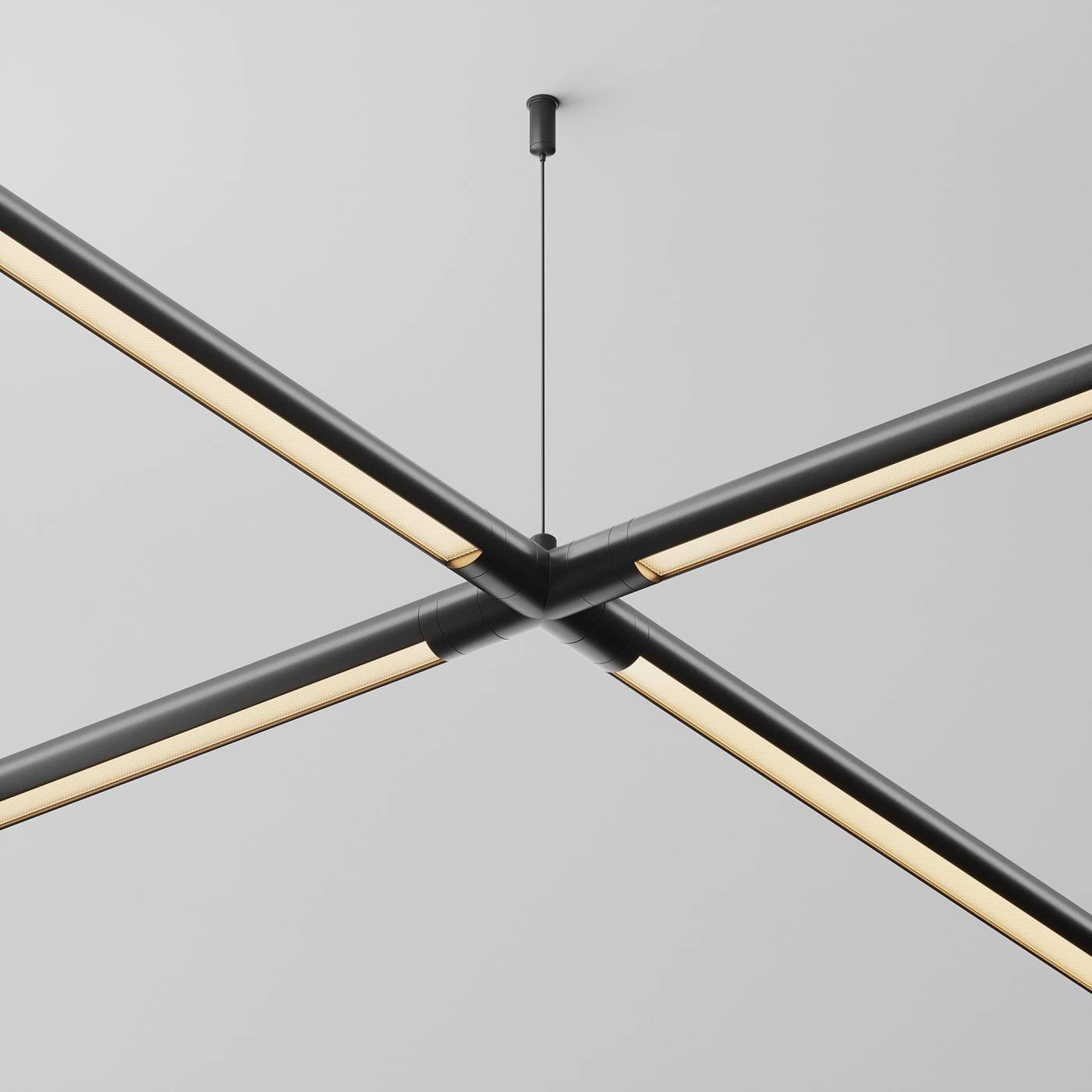 Х-образный вертикальный коннектор для системы Shelf без ввода питания Maytoni Accessories for system Shelf CA017TX-B