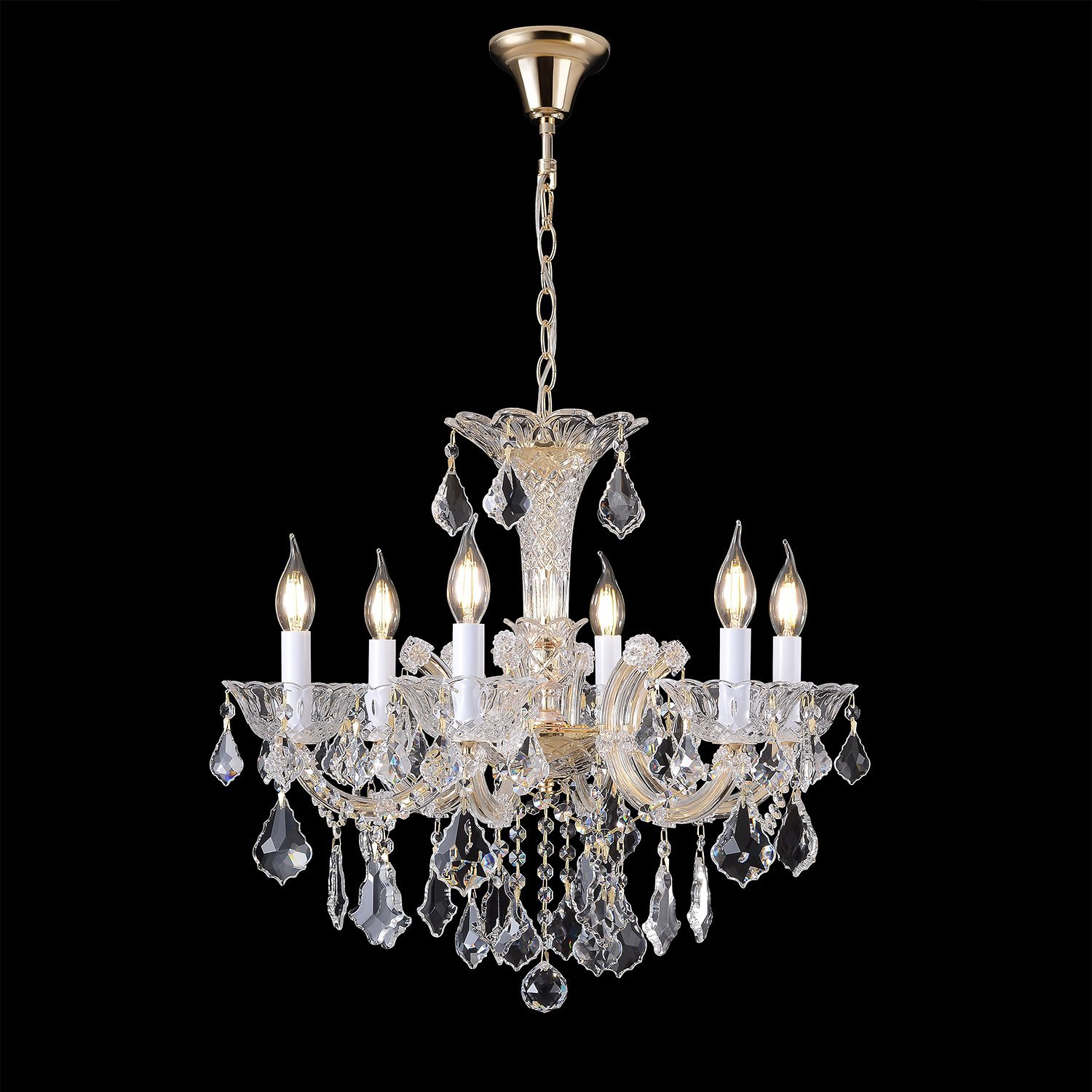 CRISTELLE SP6 GOLD Подвесная люстра CRISTELLE Crystal Lux CRISTELLE SP6 GOLD