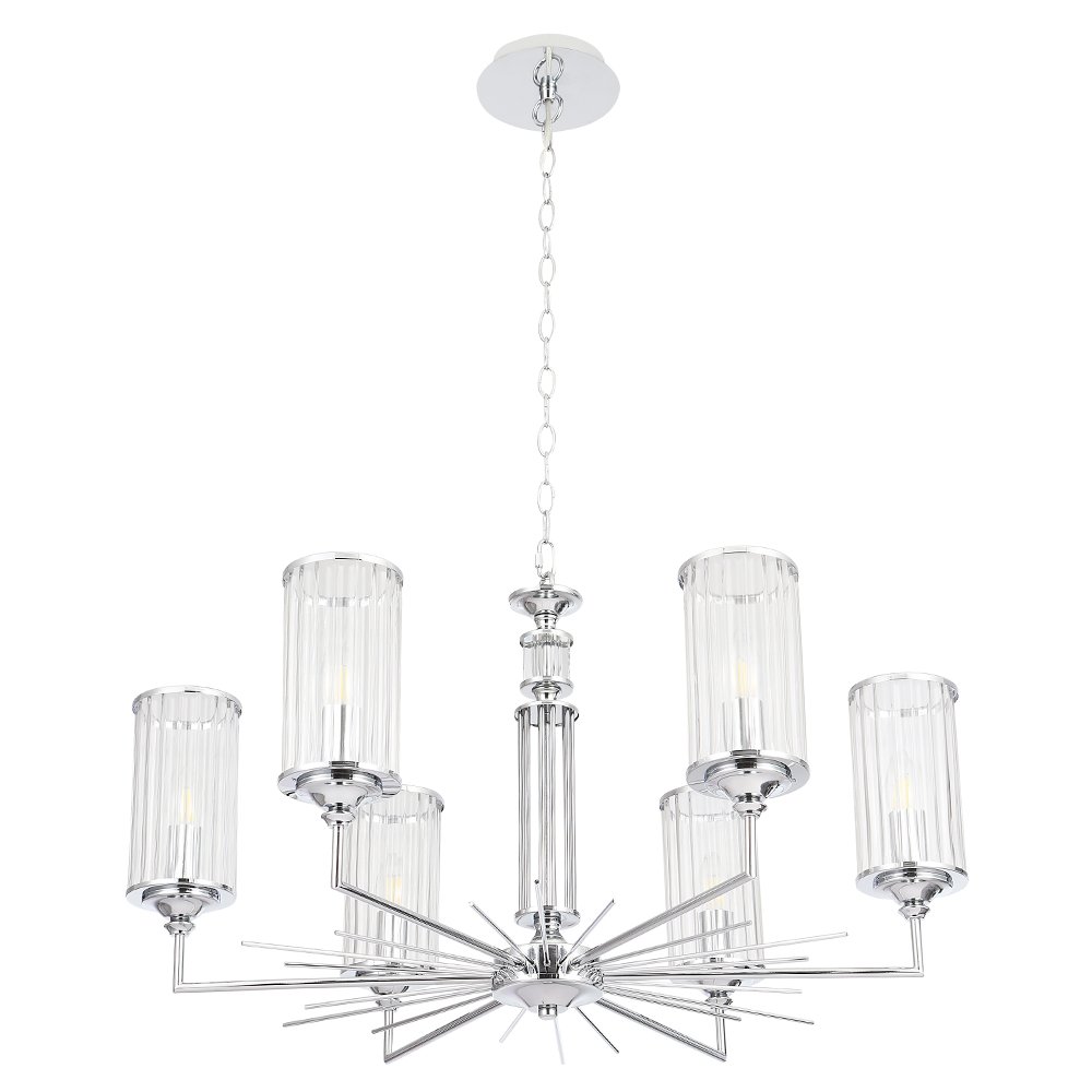 Подвесная люстра Crystal Lux Gloria GLORIA SP6 CHROME