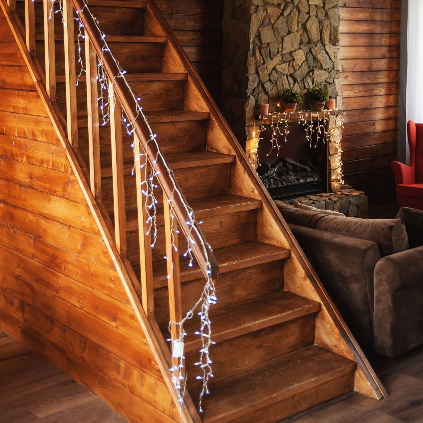 Бахрома светодиодная с контроллером, 3 м Uniel ULD-B3010-200/DTA WARM WHITE IP20