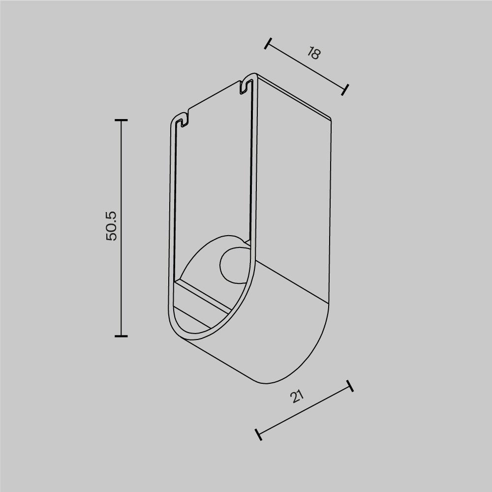Соединитель для штанговой системы Axity Maytoni Accessories for system Axity CA010SM-BS