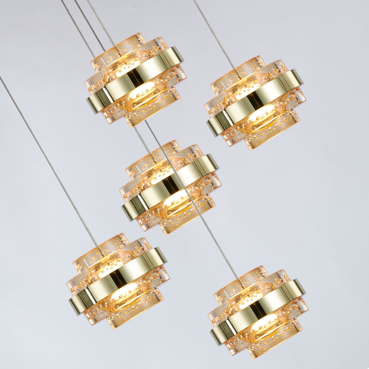 MD22030002-5A gold/champagne Светильник подвесной Delight Collection Indiana MD22030002-5A gold/champagne