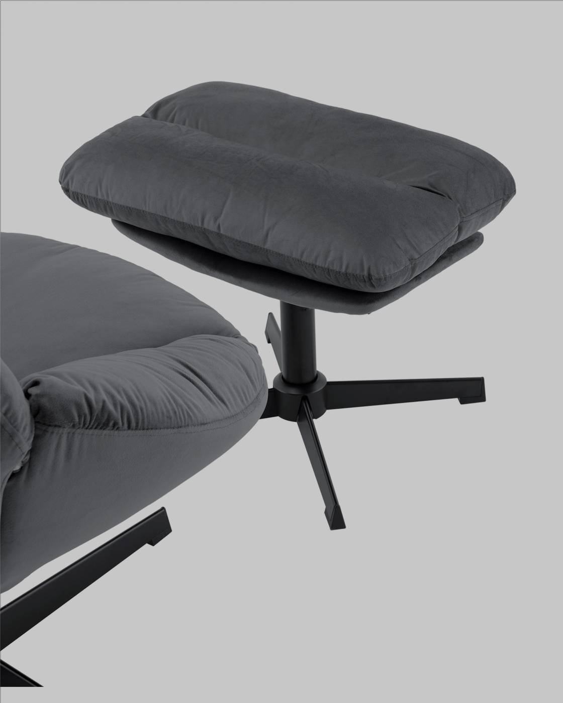 Кресло Stool Group Оррелл QH-8347KT-OT HLR-21 dark grey