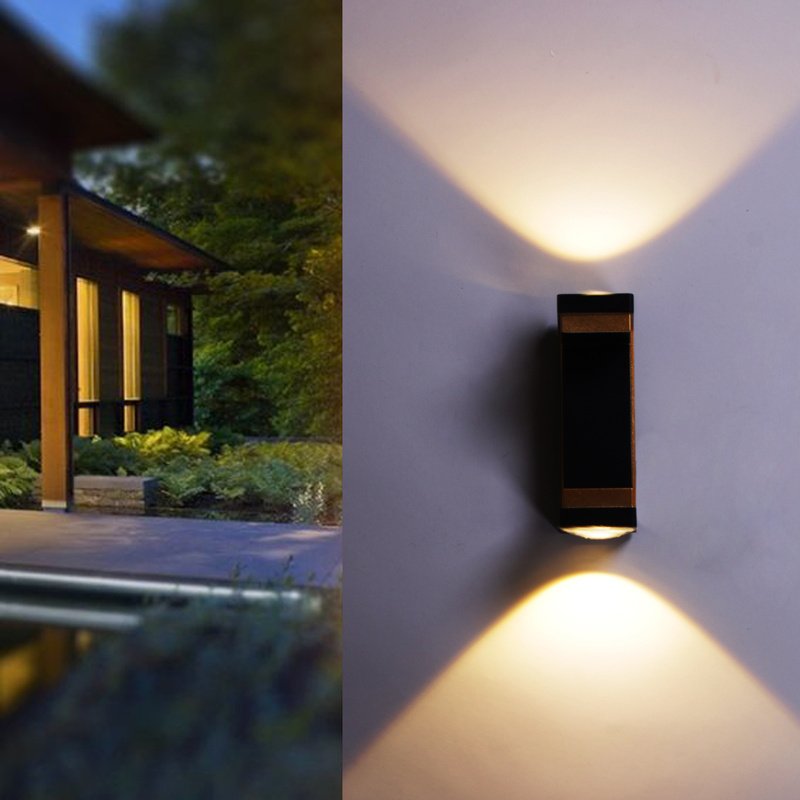 Настенный светильник Reluce 86811-9.2-002TL COB2*3W BK GD