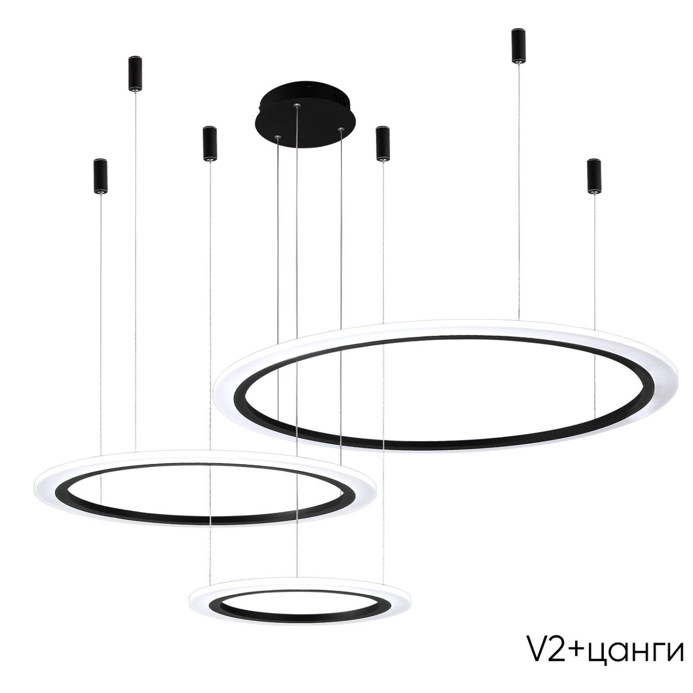 MANZANA SP67W LED BLACK Подвесная люстра Crystal Lux Manzana MANZANA SP67W LED BLACK
