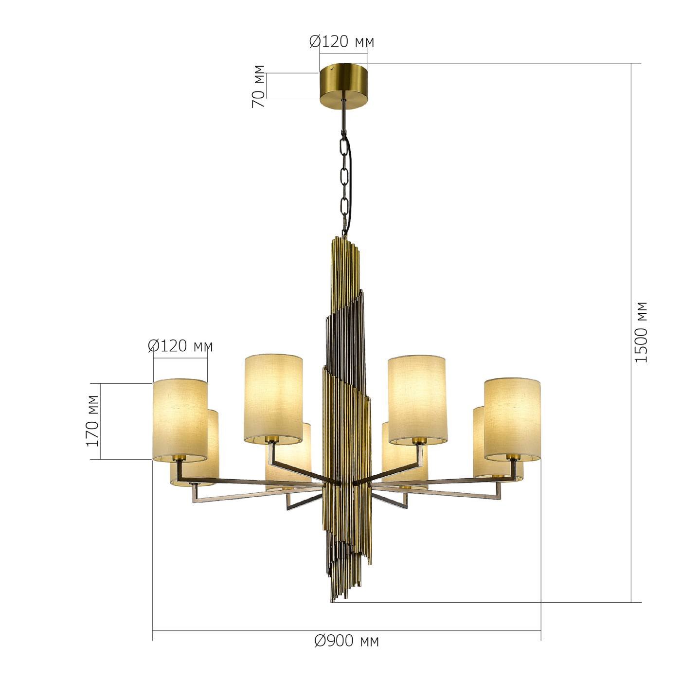 Подвесная люстра ST Luce Gloria SL1638.303.08