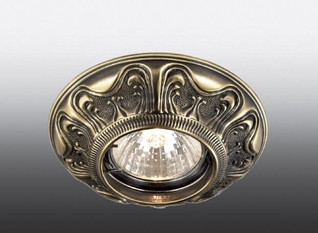 Встраиваемый светильник с узорами Vintage 369852 Novotech