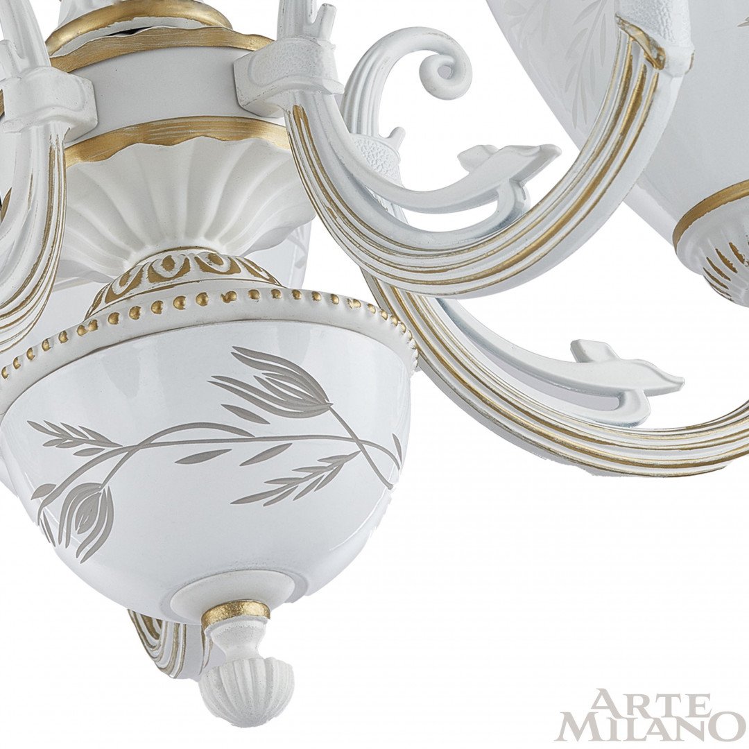 Подвесная люстра Arte Milano Am343659 343659/6 WT+G
