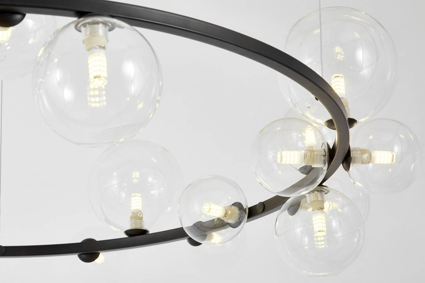 Подвесная люстра Lumina Deco Merido LDP 7033-24 BK+CL