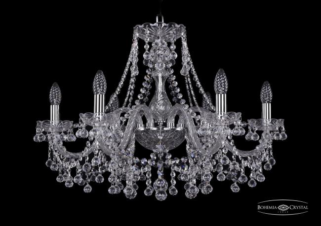 Подвесная хрустальная люстра 1409 Bohemia 1409/6/240 Ni