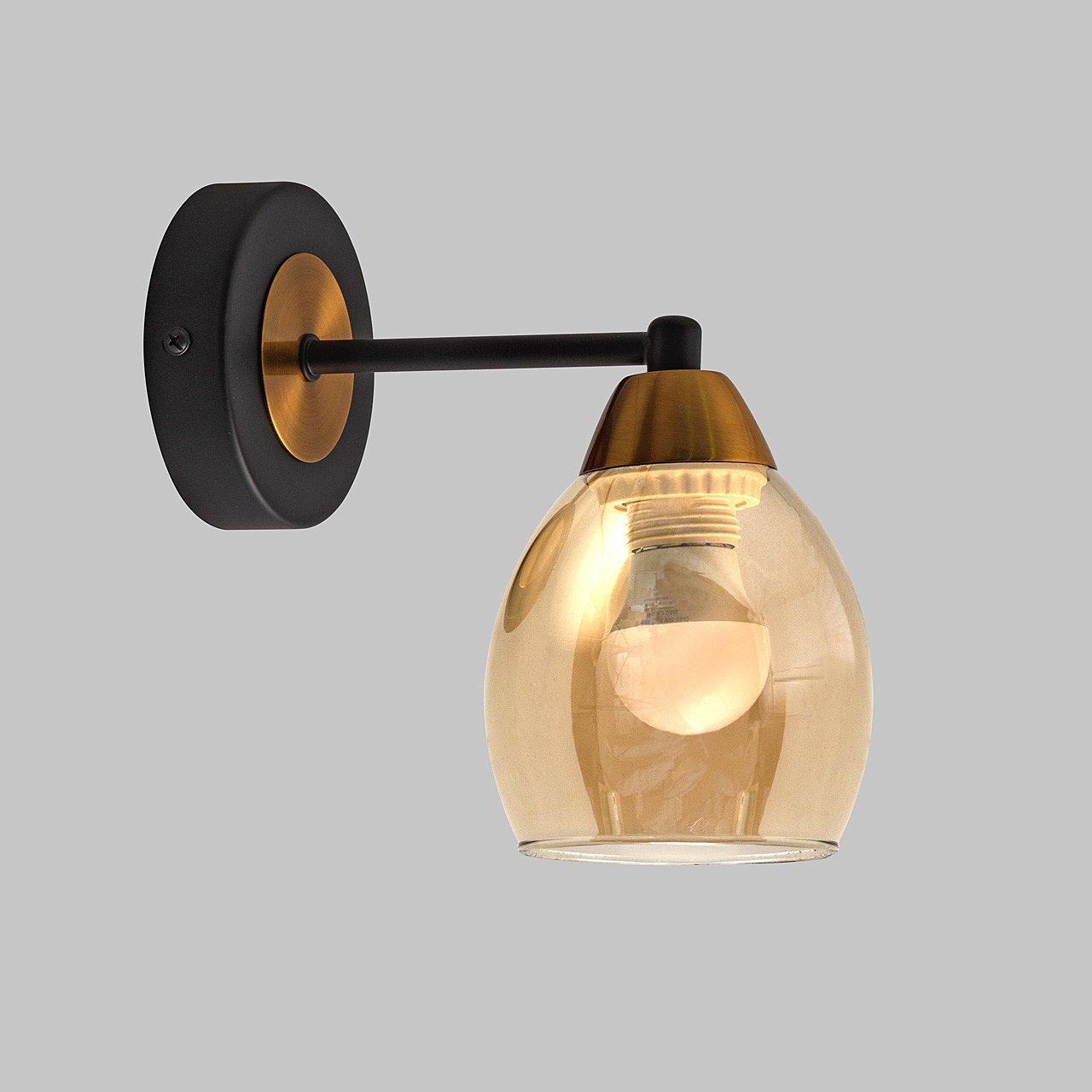 MD.8252-1-W-BK+BR Настенное бра IMEX MD.8252-1-W-BK+BR