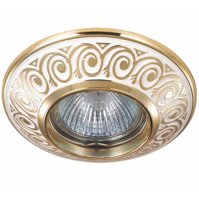 Встраиваемый светильник с узорами Vintage 370001 Novotech