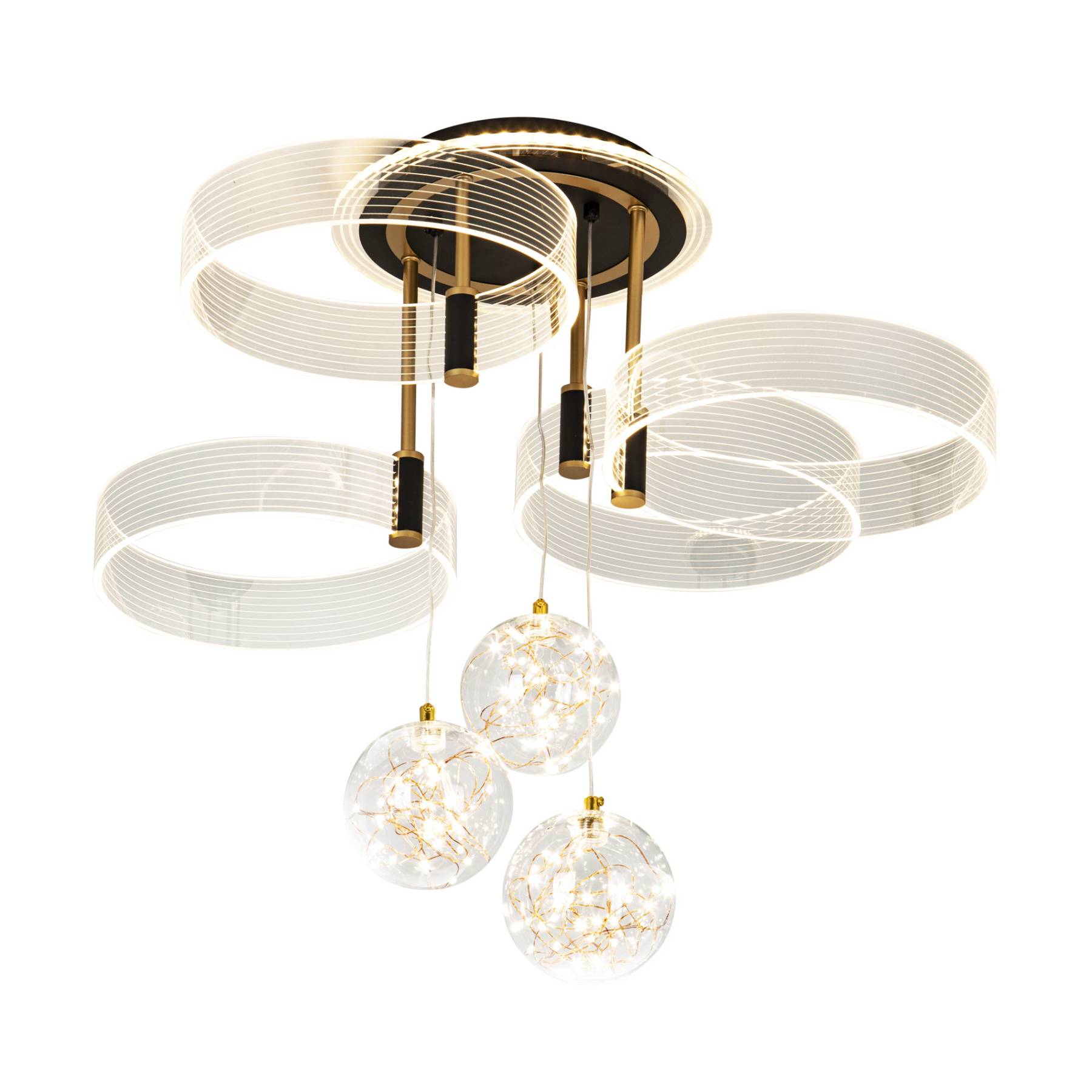 L1040-750 BK Потолочная люстра L LED4U L1040-750 BK