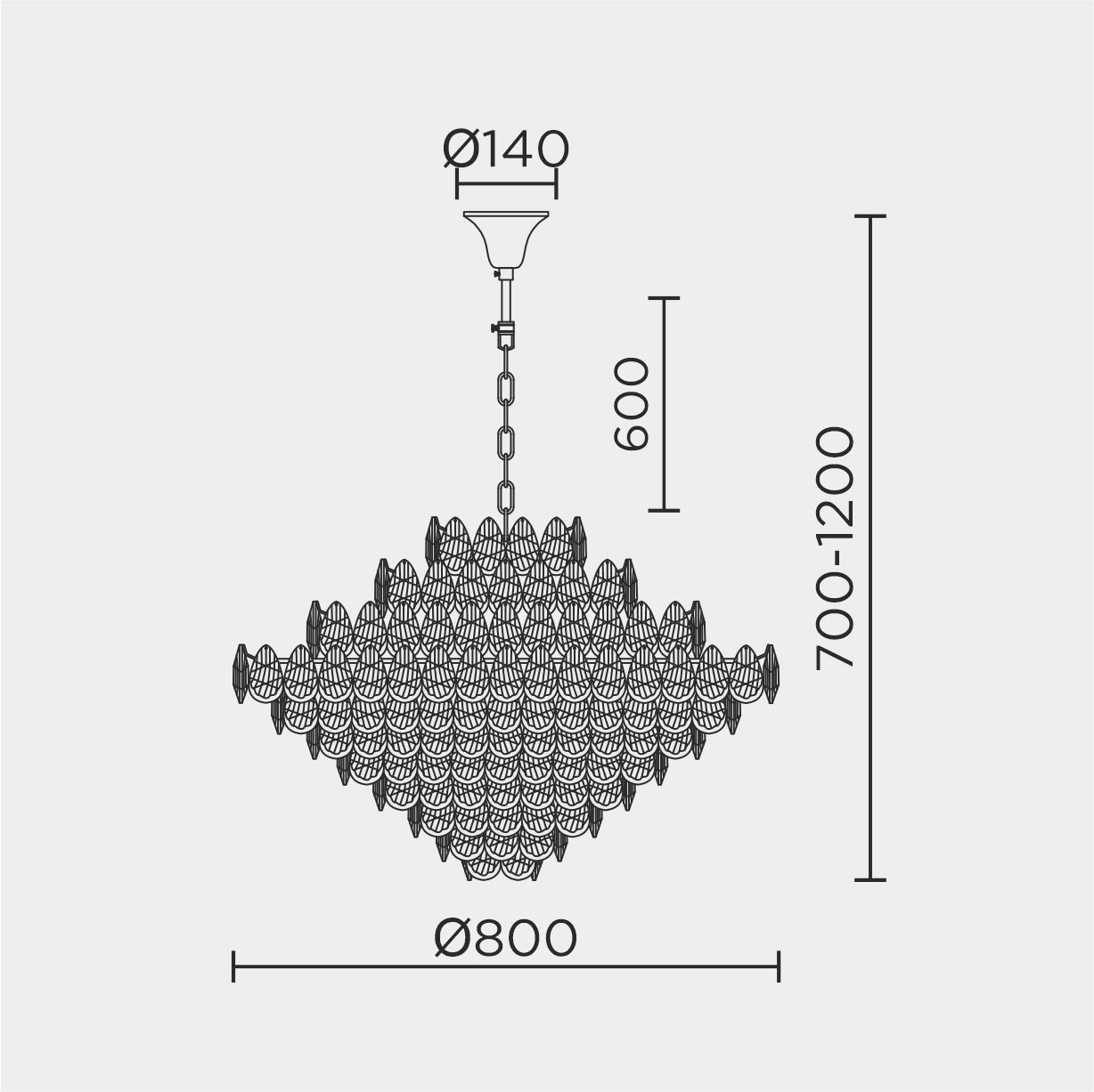 Подвесная люстра ML Modelux ML.8861.24P GD