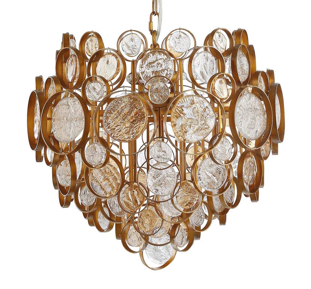 DESEO SP6 D460 GOLD Подвесная люстра Crystal Lux Deseo DESEO SP6 D460 GOLD