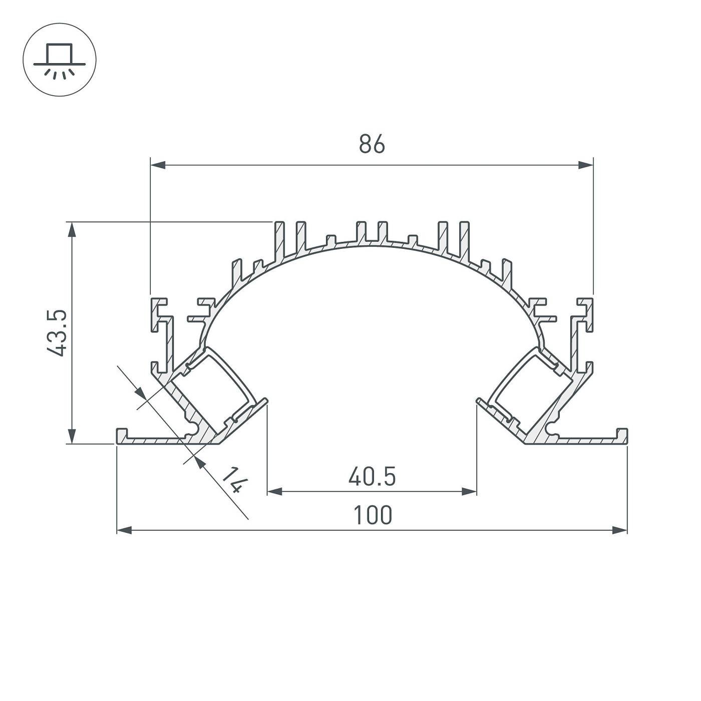 Профиль Arlight 036364