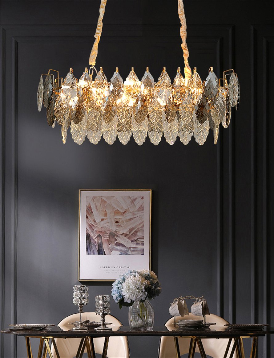 D8011P/L-800 gold/smoky Подвесная люстра Delight Collection D8011P D8011P/L-800 gold/smoky
