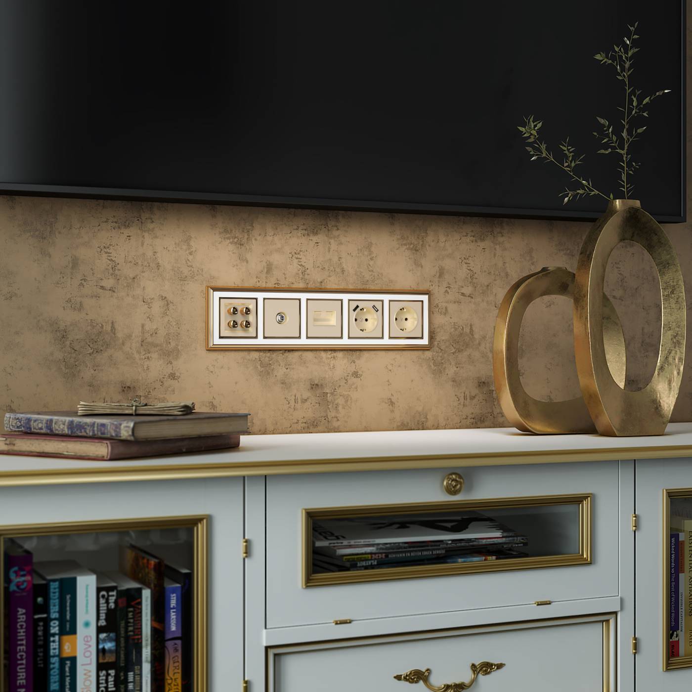 W1179511/ Накладка для розетки USB (шампань) Накладка на механизм Werkel W1179511/ Накладка для розетки USB (шампань)