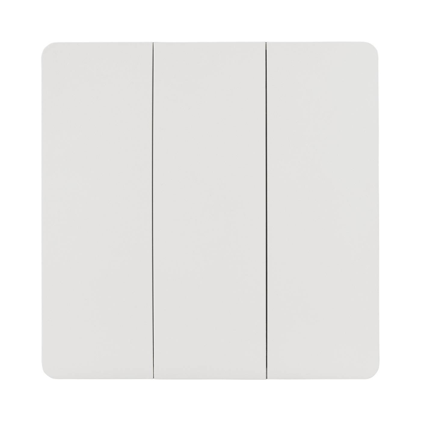 033668 Накладная 3-х клавишная белая пластиковая панель Arlight 033668