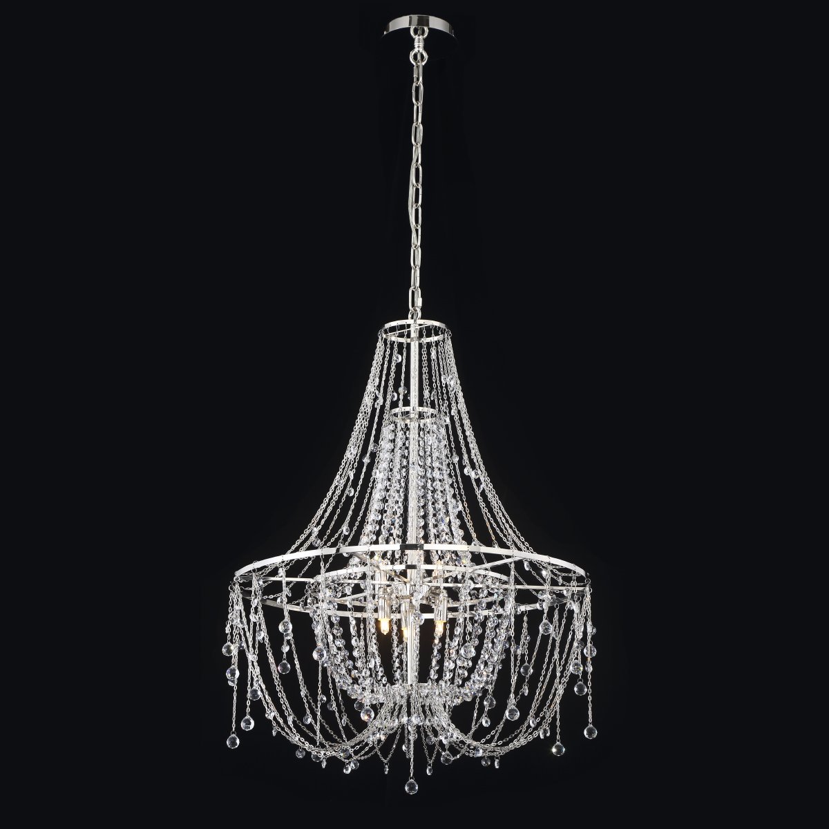 P168288M chrome Подвесная люстра Delight Collection P168288 P168288M chrome