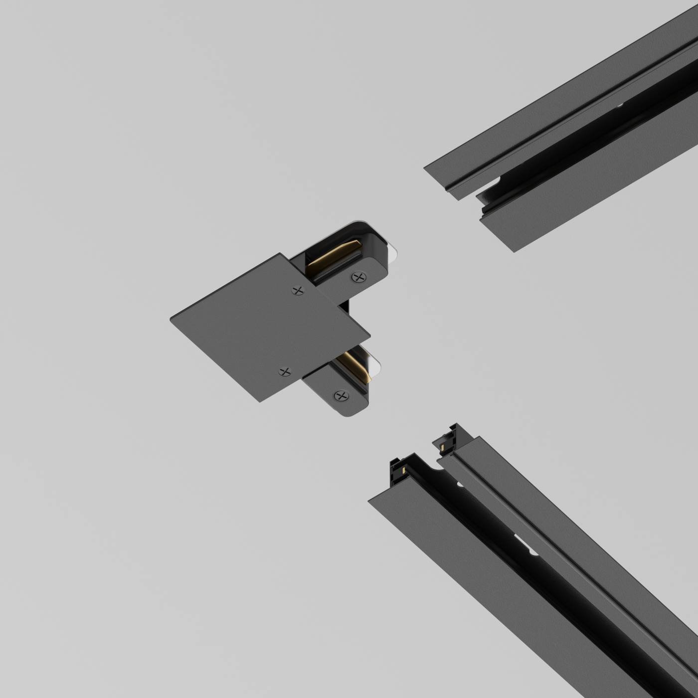 TRA002CL-11B Коннектор L-образный Maytoni Accessories for tracks TRA002CL-11B