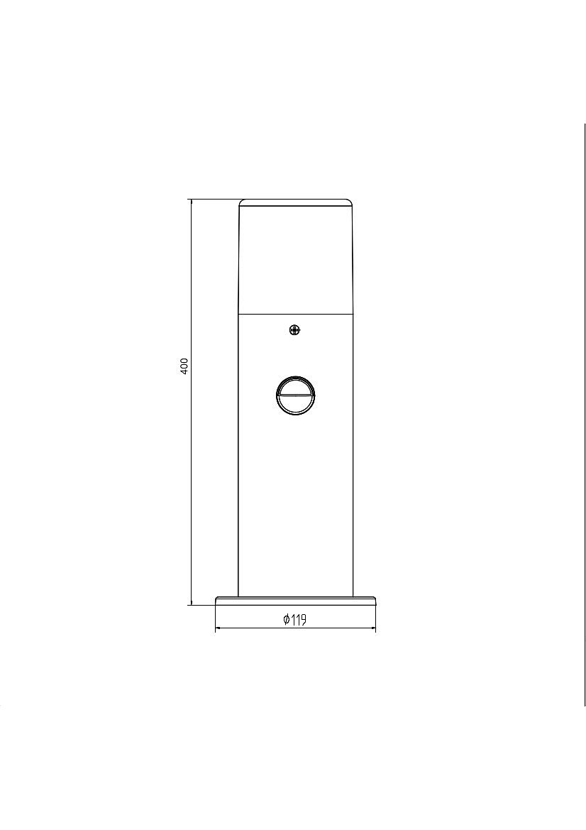 Уличный наземный светильник Escada Garden 10179/T