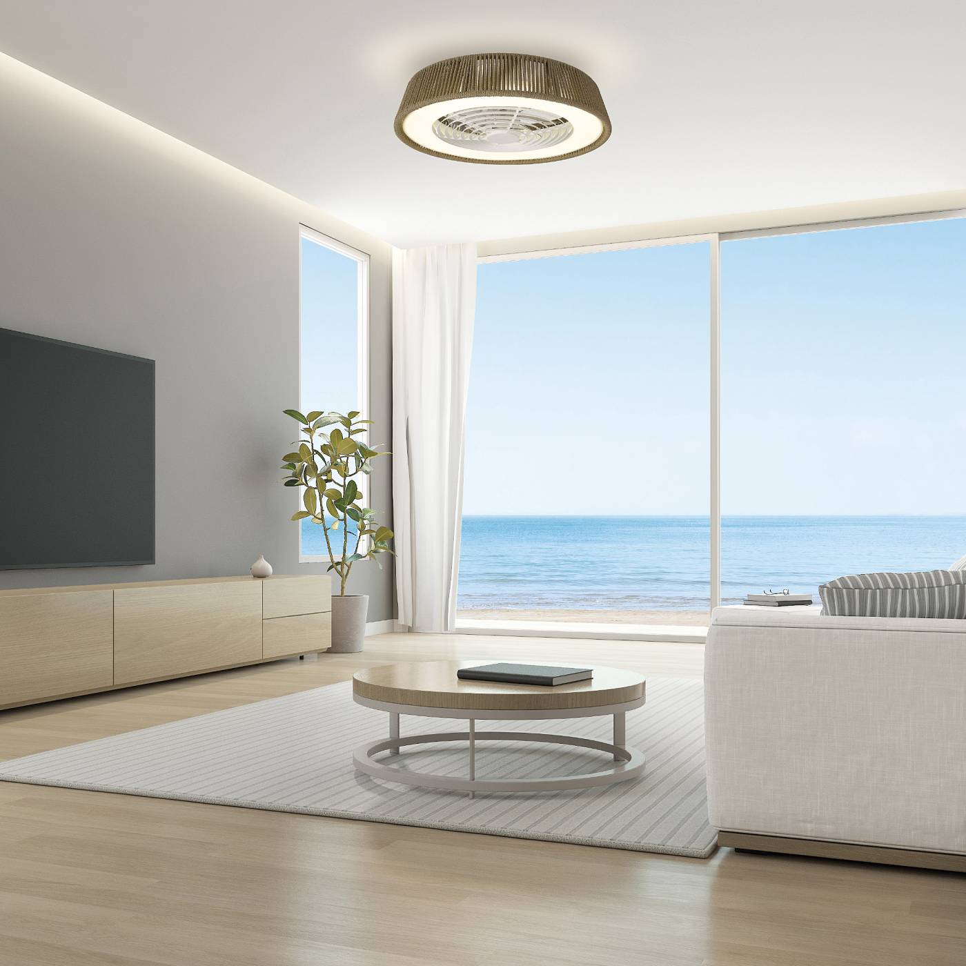 Люстра потолочная-вентилятор Mantra Polinesia 8227