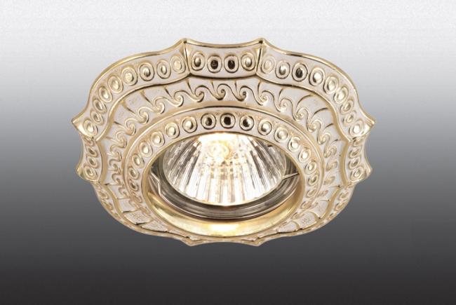 Встраиваемый светильник с узорами Vintage 369856 Novotech