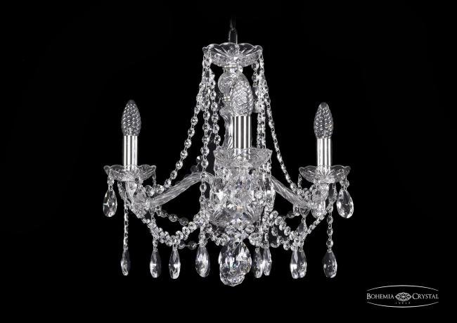Подвесная хрустальная люстра 1413 Bohemia 1413/3/165 Ni