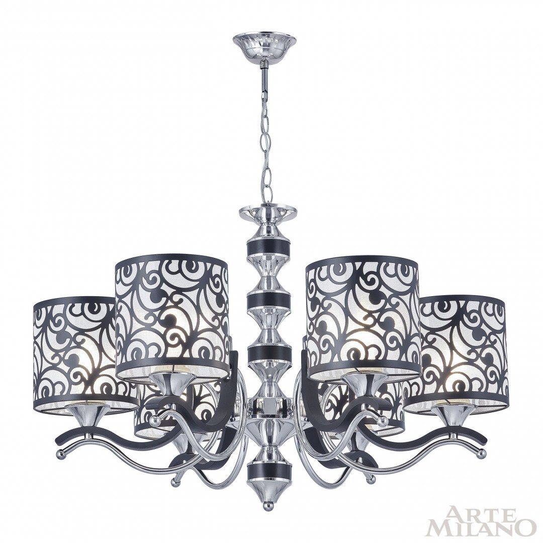 Подвесная люстра Arte Milano Florentia-4957 304957/6 Bk/Ni