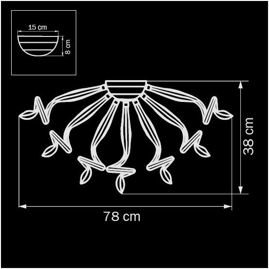890099 Потолочная люстра Lightstar Medusa 890099