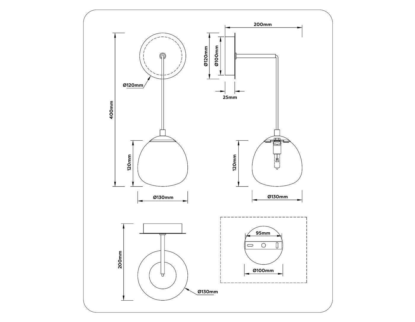 Настенное бра Ambrella Modern LH51005