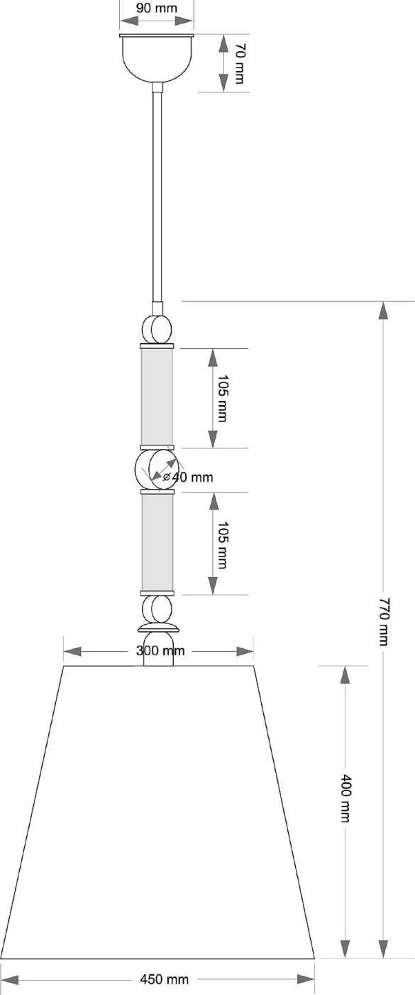 Светильник потолочный Kutek Tamara TAM-ZWD-1(N/A)