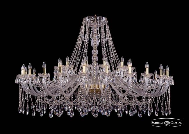 Подвесная хрустальная люстра 1413 Bohemia 1413/24+12/700 G