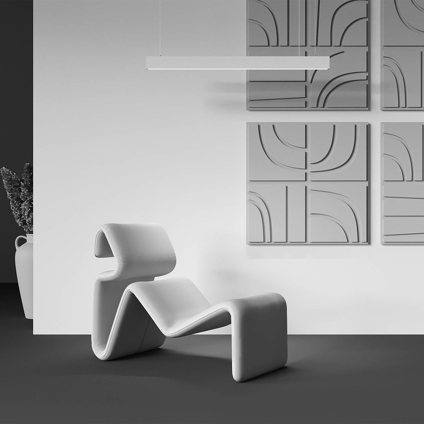 P051PL-36W2.7-6K-W Светильник подвесной Maytoni BASIS P051PL-36W2.7-6K-W