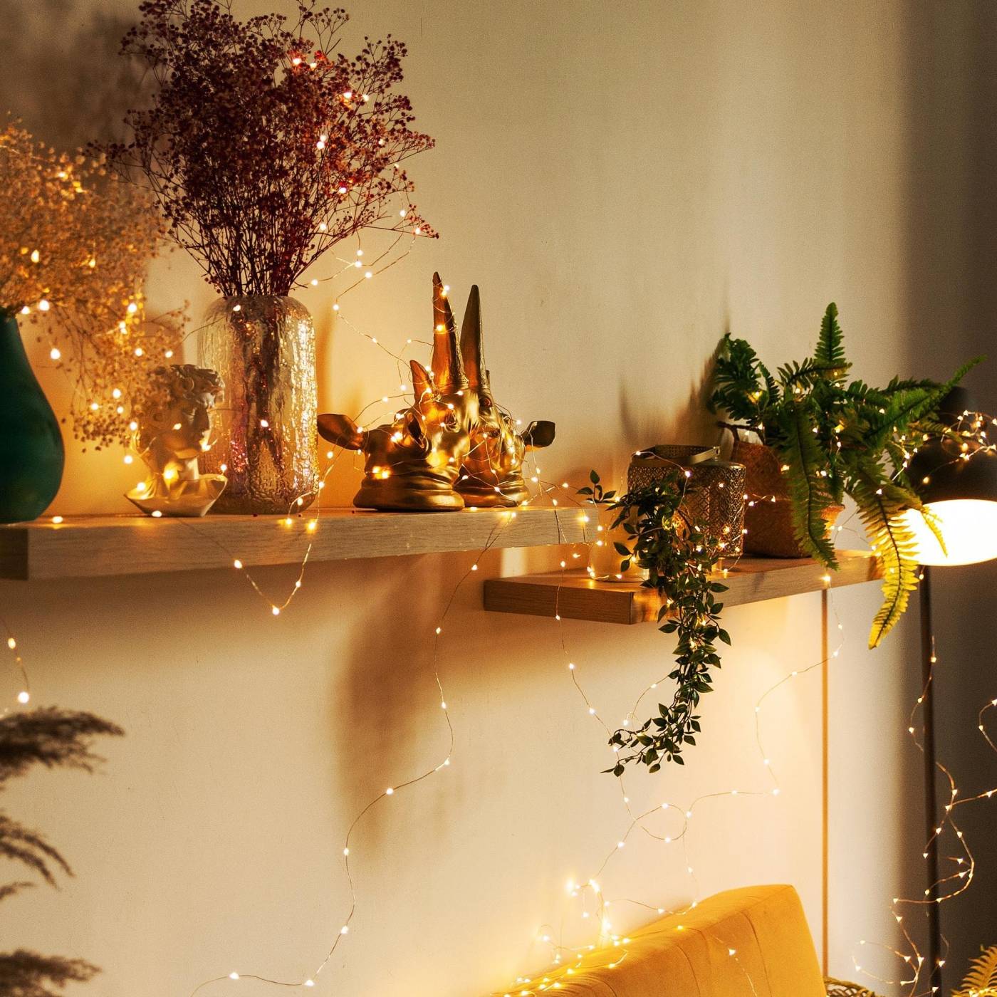 Гирлянда Uniel ULD-S10000-1000/DTA/RC WARM WHITE IP44 DEW